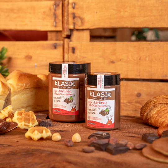 Pâte à tartiner Pâte à tartiner Klasik sans sucres - lait noisettes sans sucres sans huile de palme