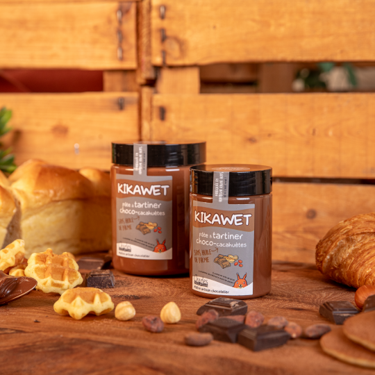 Pâte à tartiner Pâte à tartiner Kikawet - chocolat et cacahuètes sans huile de palme