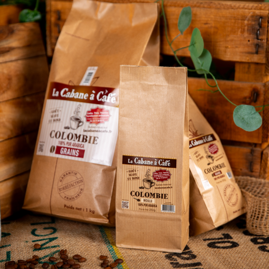 Cafe Colombie - Arabica suave aux notes chocolatées et fruitées