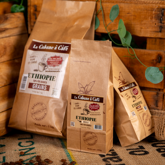 Cafe Ethiopie - Arabica corsé et boisé
