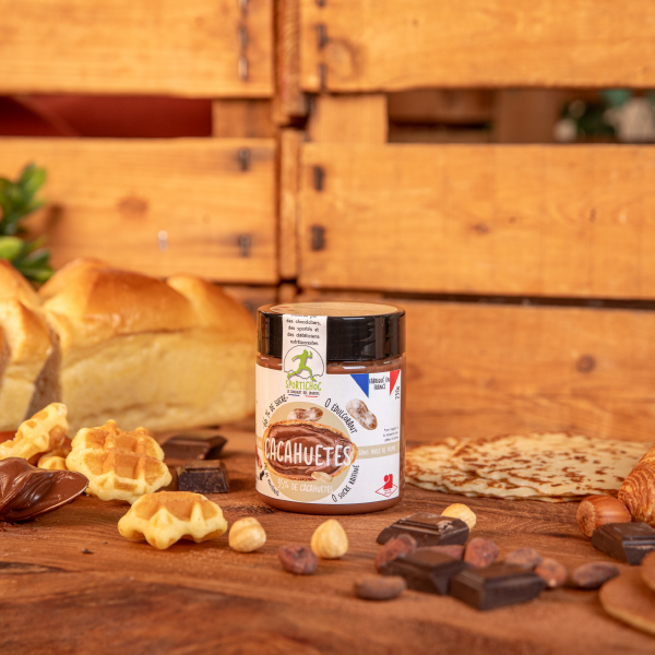 Pâte à tartiner Sportichoc - cacahuètes - ultra-protéinée