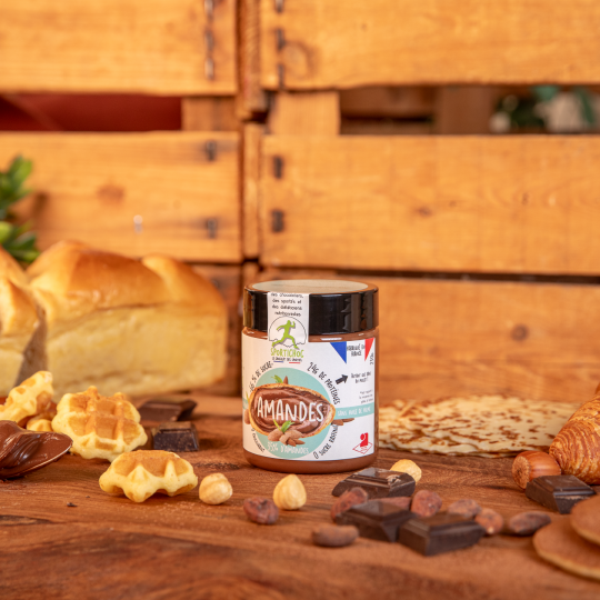 Pâte à tartiner Sportichoc - amandes - ultra-protéinée et savoureuse
