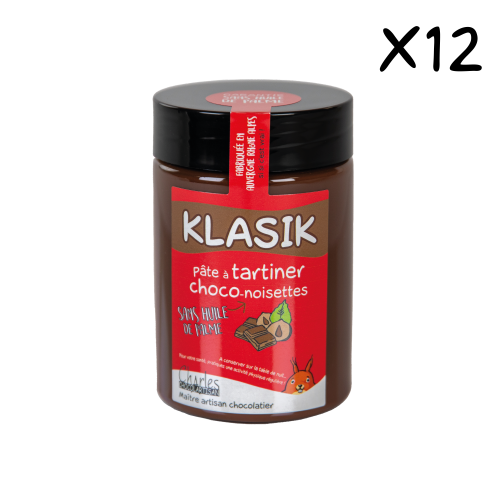 Pâte à tartiner KLASIK CARTON 12x280g sans huile de palme