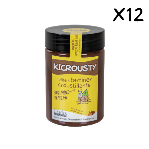 Pâte à tartiner KICROUSTY CARTON 12x280g sans huile de palme