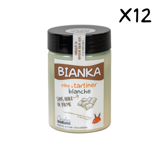 Pâte à tartiner BIANKA CARTON 12x280g sans huile de palme