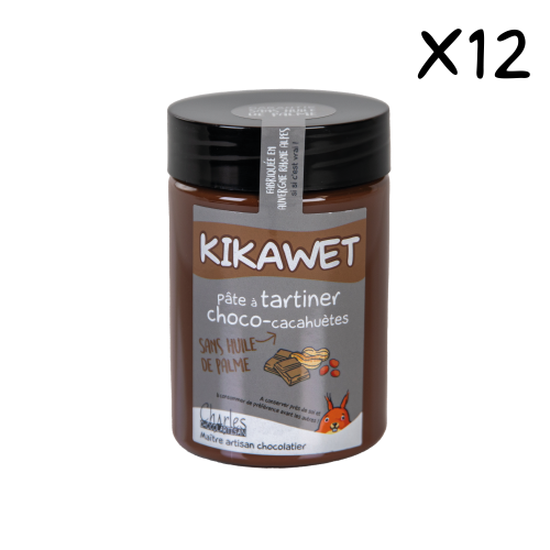 Pâte à tartiner KIKAWET CARTON 12x280g sans huile de palme