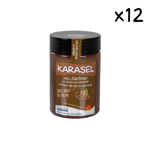 Pâte à tartiner KARASEL CARTON 12x280g sans huile de palme