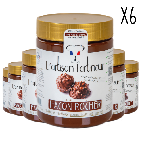Carton de 6 pots Façon Rocher 550g