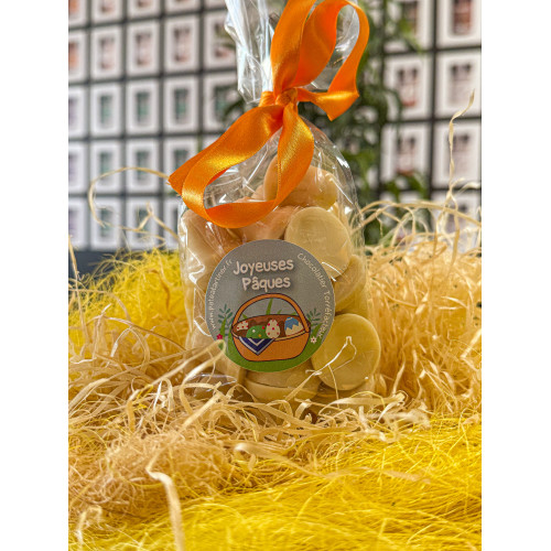 Sachet mini cloches au chocolat blanc