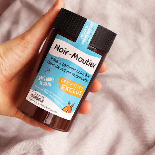 Pâte à tartiner Noir moutier 280 gr sans huile de palme