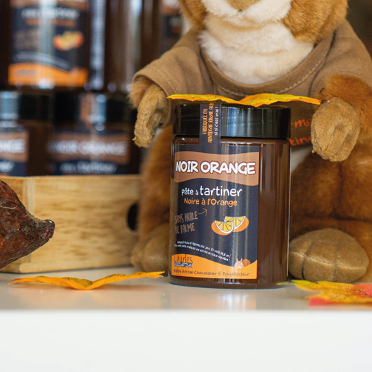 Pâte à tartiner noir orange - chocolat noir à l'orange