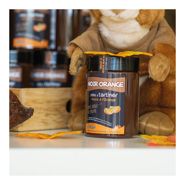 Pâte à tartiner noir orange - chocolat noir à l'orange