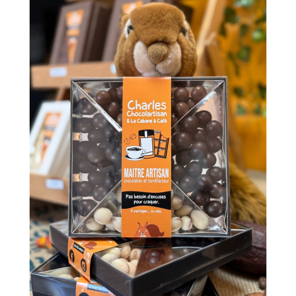 Assortiment de chocolats – Amandes, noisettes & billes croustillantes