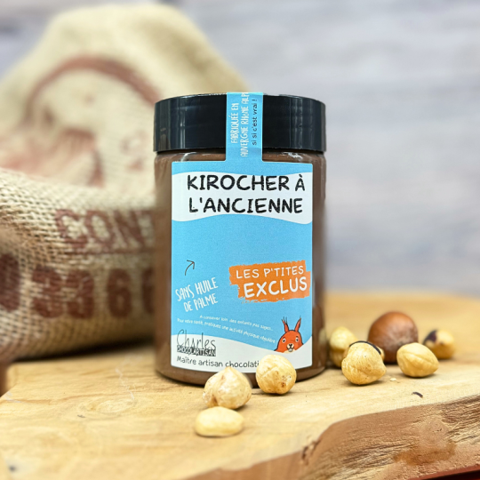 Pâte à tartiner Kirocher à l’ancienne – croustillant noisette et chocolat