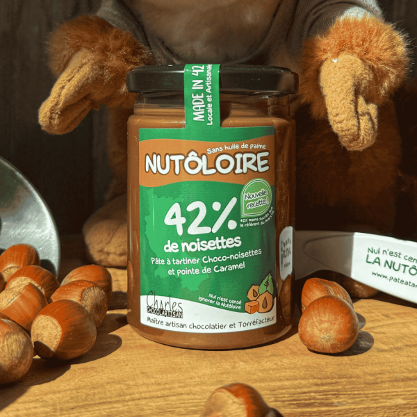 Pâte à tartiner Nutôloire 42 - choco-noisettes et pointe de caramel