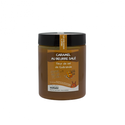 Pâte à tartiner Caramel beurre salé et Fleur de Sel de Guérande 570 gr sans huile de palme
