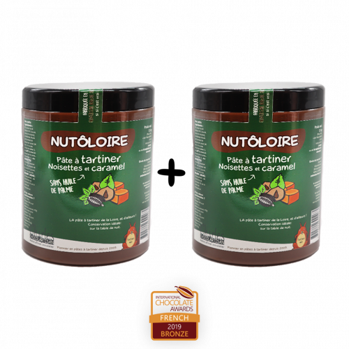 Pâte à tartiner Lot 2 x 1,1Kg Nutôloire sans huile de palme