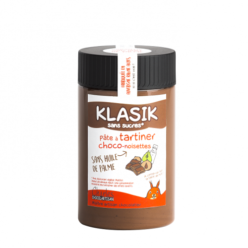 Pâte à tartiner Klasik sans sucres 280 gr sans huile de palme