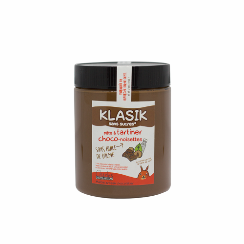 Pâte à tartiner Klasik sans sucres 570 gr sans huile de palme