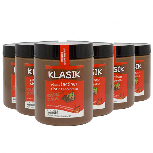 Pâte à tartiner sans sucre - Klasik 280g - Charles Chocolartisan