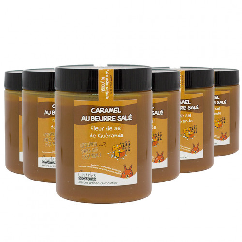 Pack de 6 pots de 570g de Caramel au beurre salé