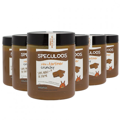 Pack de 6 pots de 570g de Speculoos crunchy