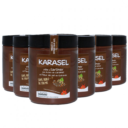 Pâte à tartiner Pack de 6 pots de 570g Karasel sans huile de palme