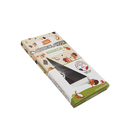 Tablette de chocolat noir bean to bar origine Madagascar 70%