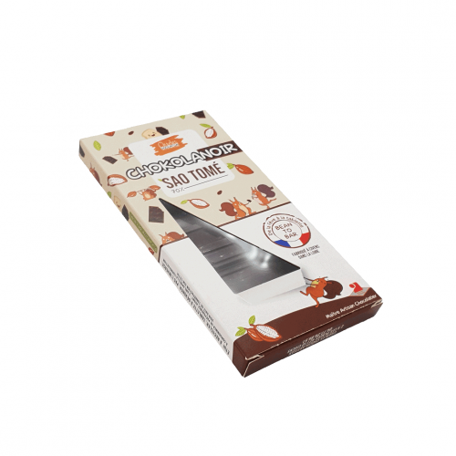 Tablette de chocolat noir bean to bar origine Sao Tomé 70%