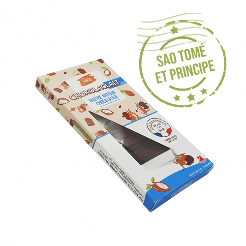 Tablette de chocolat au lait bean to bar origine São Tomé 47%
