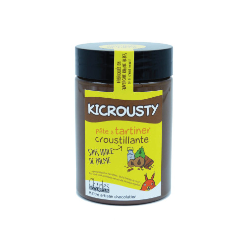 Pâte à tartiner Kicrousty 280 gr sans huile de palme