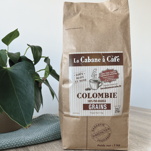 Café de Colombie en grains - paquet de 1Kg