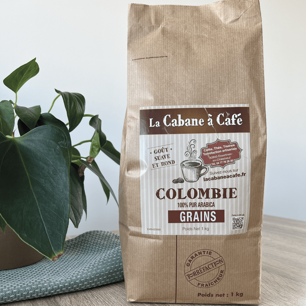 Café Grains Colombie Pur Arabica 1kg Destination