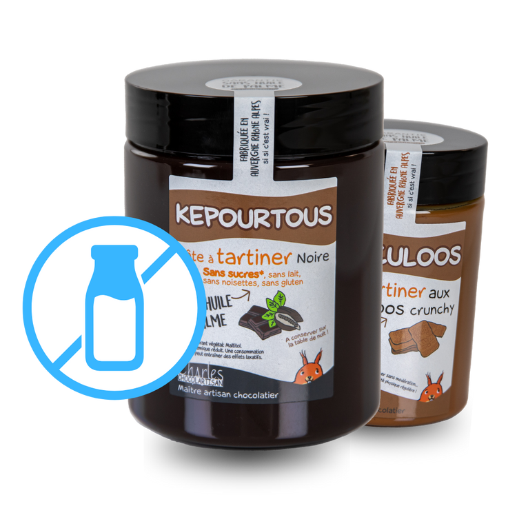 Nos pâtes à tartiner sans lactose