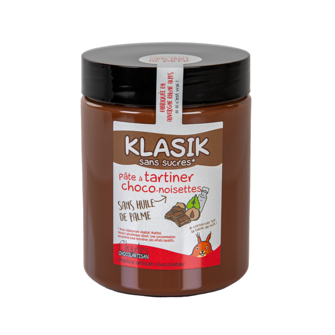 Pâte à tartiner Klasik sans sucres
