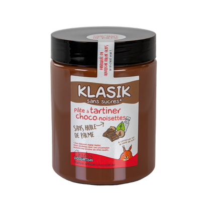 Pâte à tartiner Klasik sans sucres