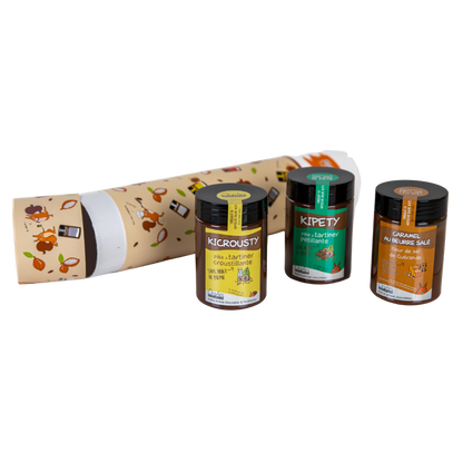 Coffret cadeau 3 pâtes à tartiner