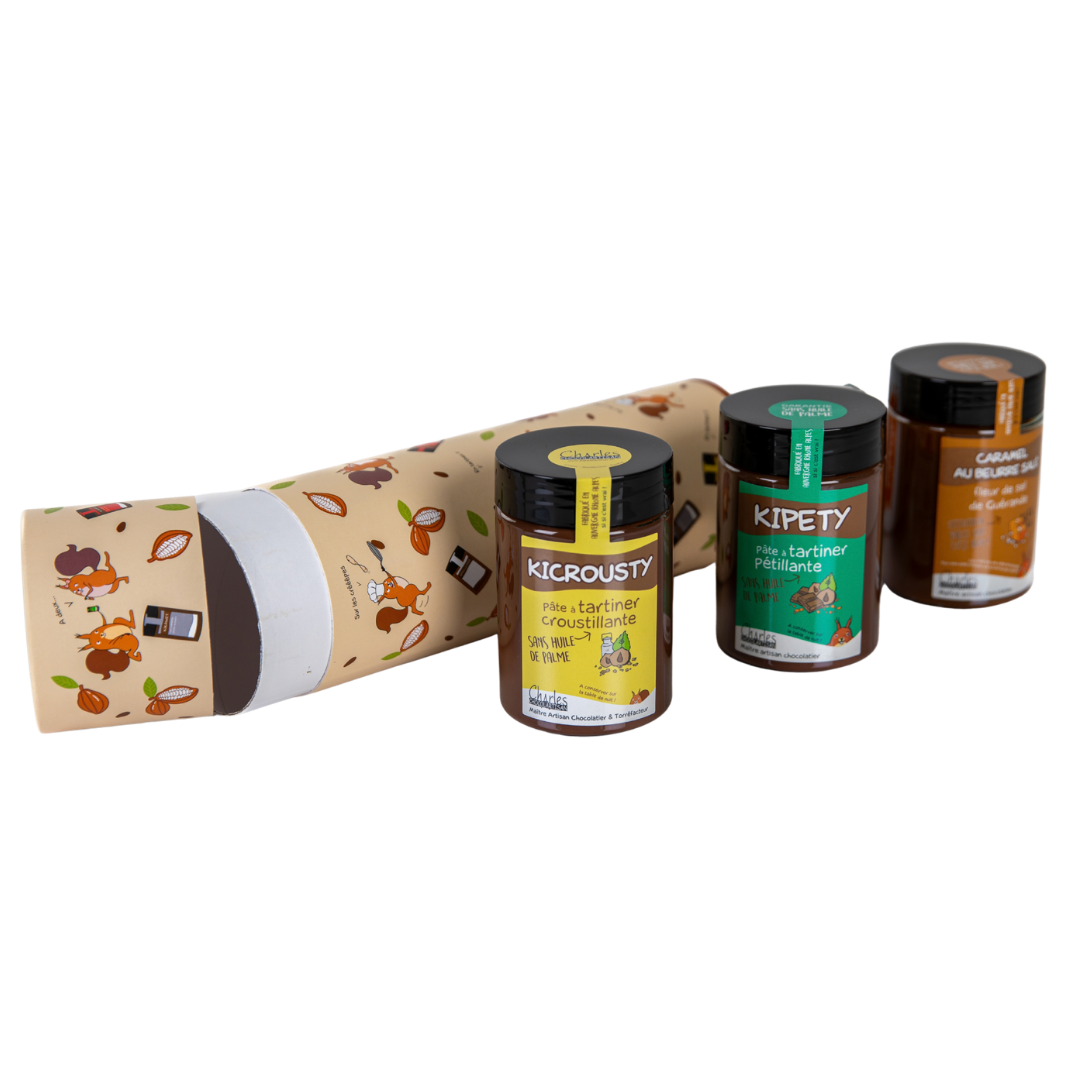 Coffret cadeau 3 pâtes à tartiner