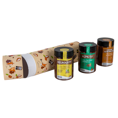 Coffret cadeau 3 pâtes à tartiner