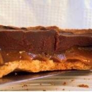 Tarte caramel beurre salé, gananache chocolat