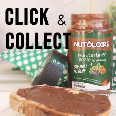 Le CLICK & COLLECT disponibles dans tes boutiques pâtes à tartiner de la Loire !