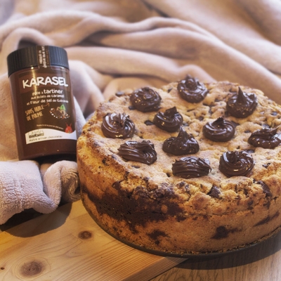 THE cookie géant fourré à la pâte à tartiner Karasel, chocolat lait noisette et 