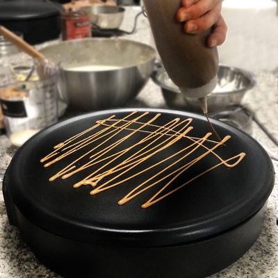 Recette de pâte à crêpe facile et originale, la crêpe façon marbré