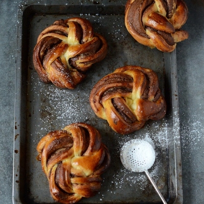 Idée viennoiserie - Mini Kringle Choco-noisettes croustillante